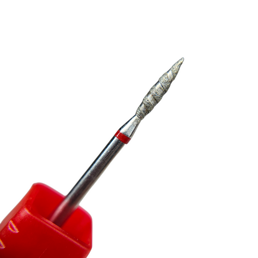 Embout flamme strié